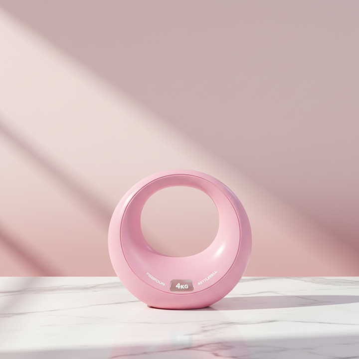 Pink on white marble