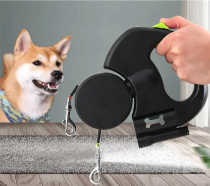 Auto Double Dog Leash Dual-head and for long-lasting use