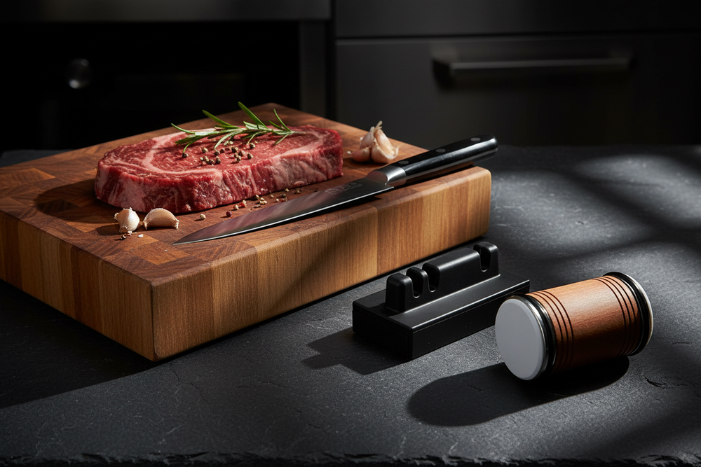 Scene 2 - Dark slate steak scene