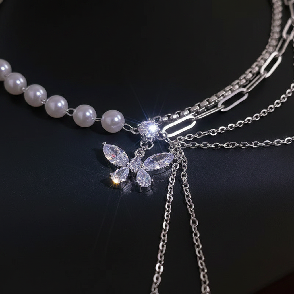 Scene 4 - Jewelry Flat Lay Black Velvet