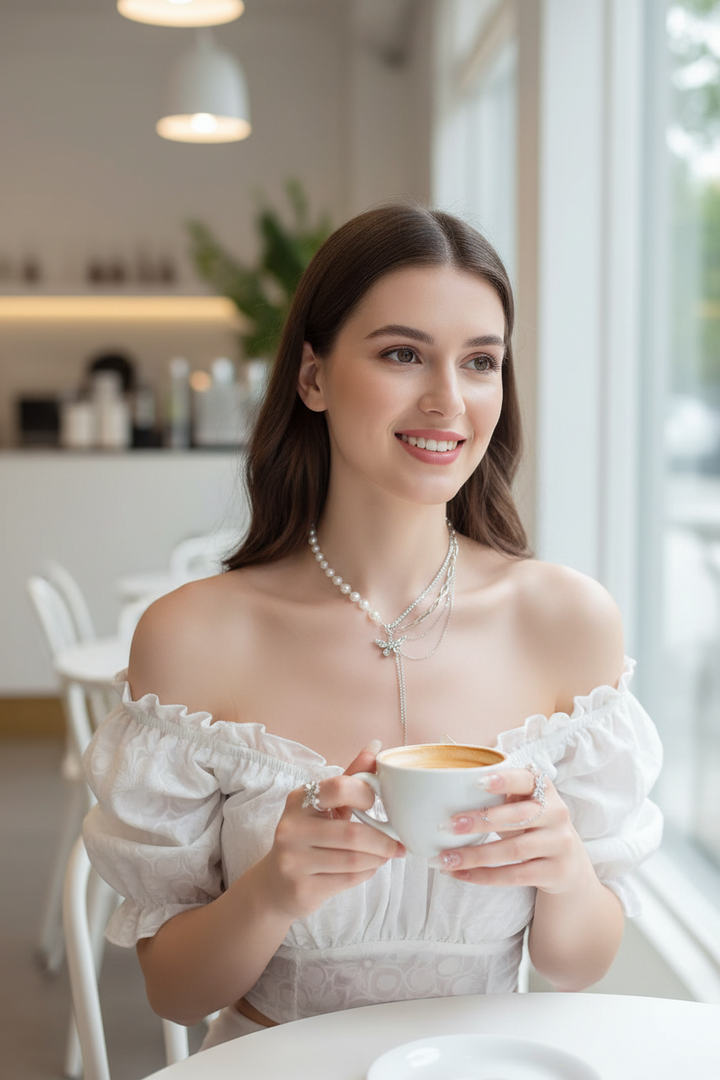 Scene 5 - Cafe Lifestyle White Top