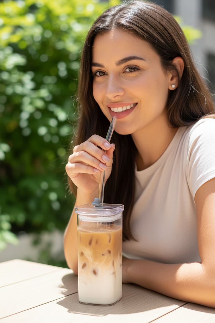 Scene 5 - Woman Outdoor Brown Sugar Milk Tea