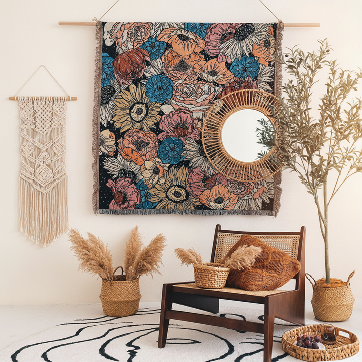 Scene 6 - Boho Wall Tapestry Bedroom
