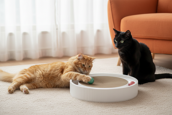 Two Cats White