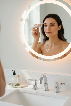 White trimmer vanity scene